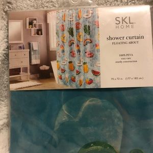 SKL Home Floating About shower curtain